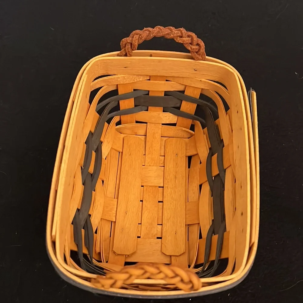 Longaberger Collection Club 2000 Renewal Basket with Braided Side Handles